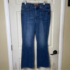 Judy Blue Womens Mid Rise Tummy Control Bootcut Jeans Sz 15/32 Short